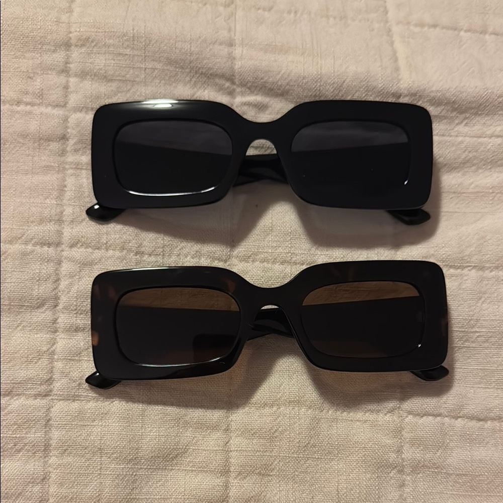 Black Rectangular Sunglasses